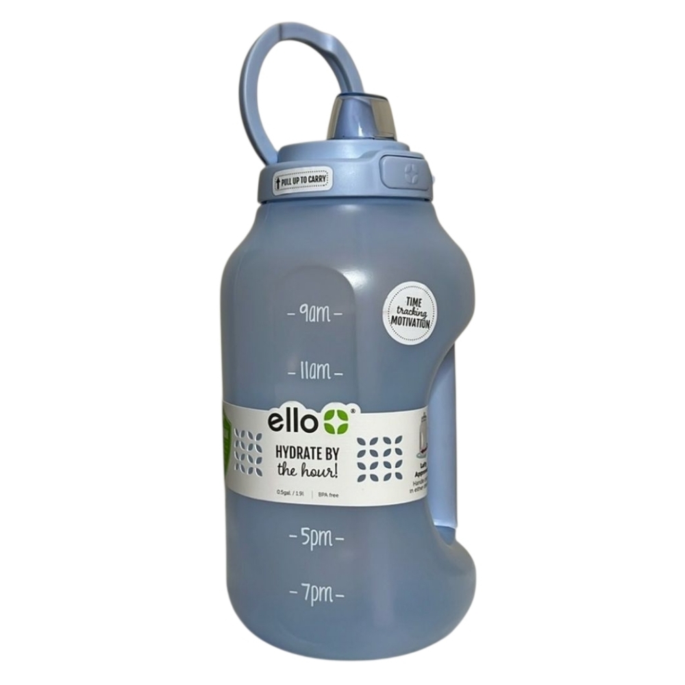 New Ello Hydra Half Gallon Water Bottle with Straw